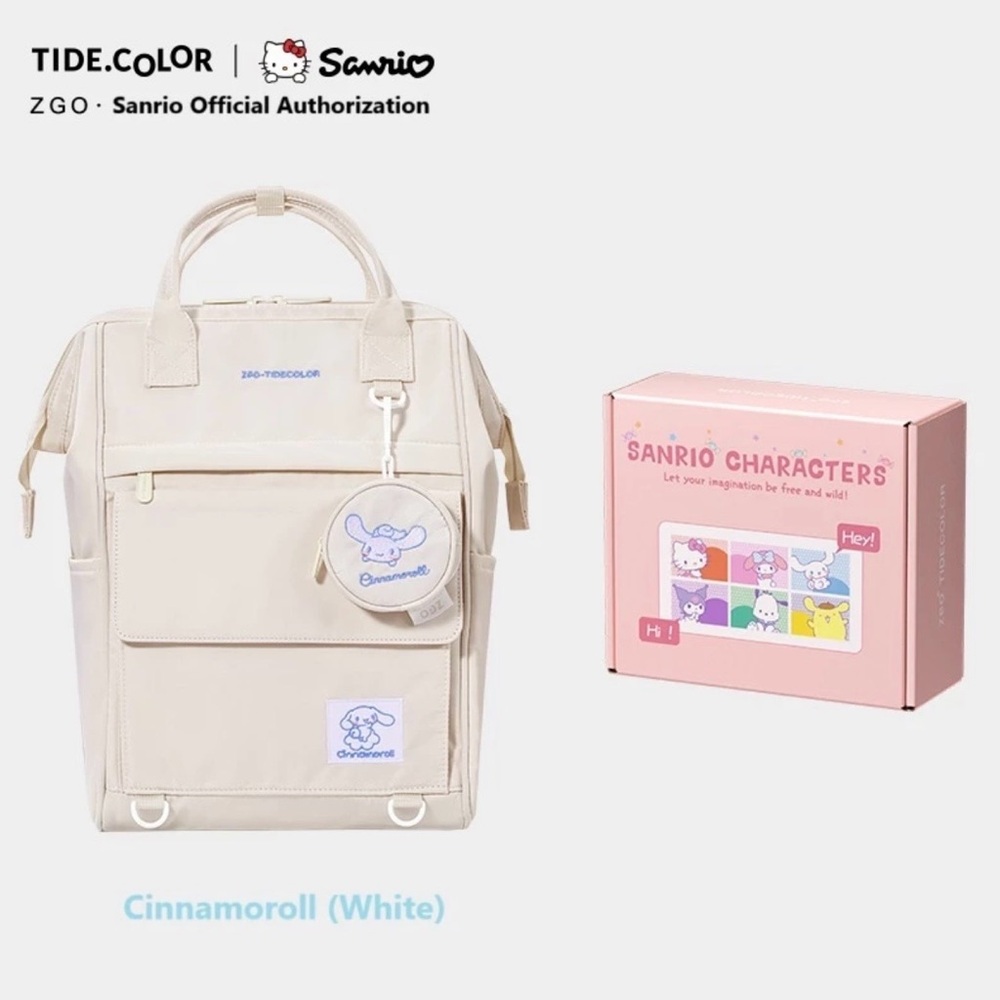 ZGO Tide Color X Sanrio Cinnamonroll Collab Sweet Planet Series Backpack - Picture 13 of 14